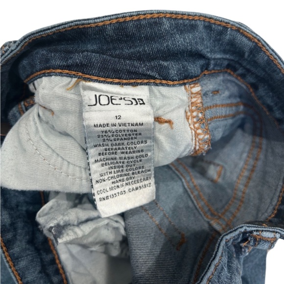 Joe’s Jeans Sophia Slim Fit Cuffed Jeans | Ever Blue | Size 12 (Little Girls) - Picture 3 of 5